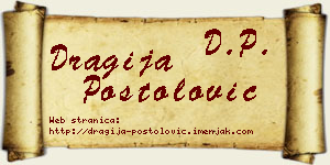 Dragija Postolović vizit kartica
